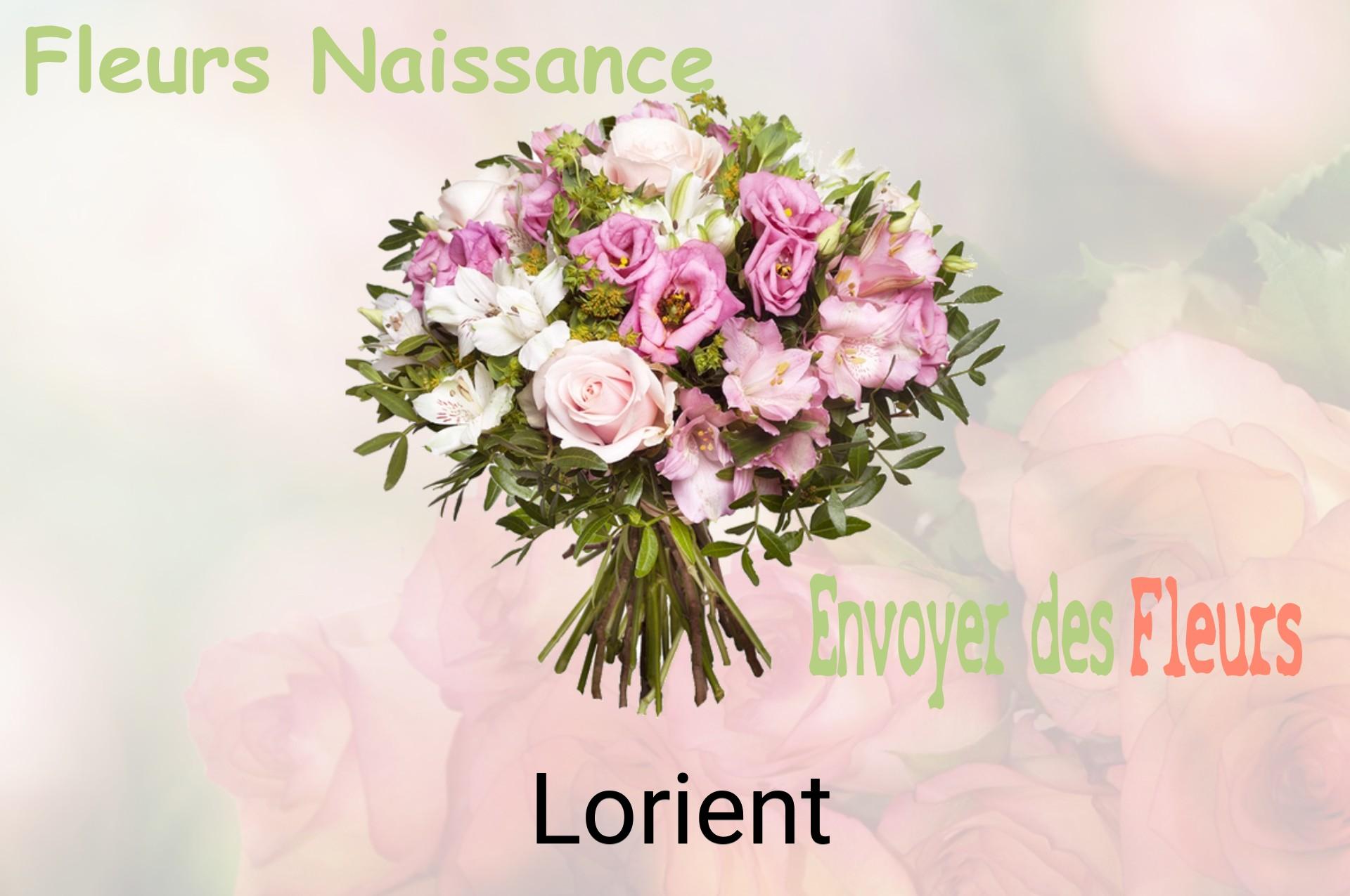 Bouquet de fleurs de naissance livré à Lorient
